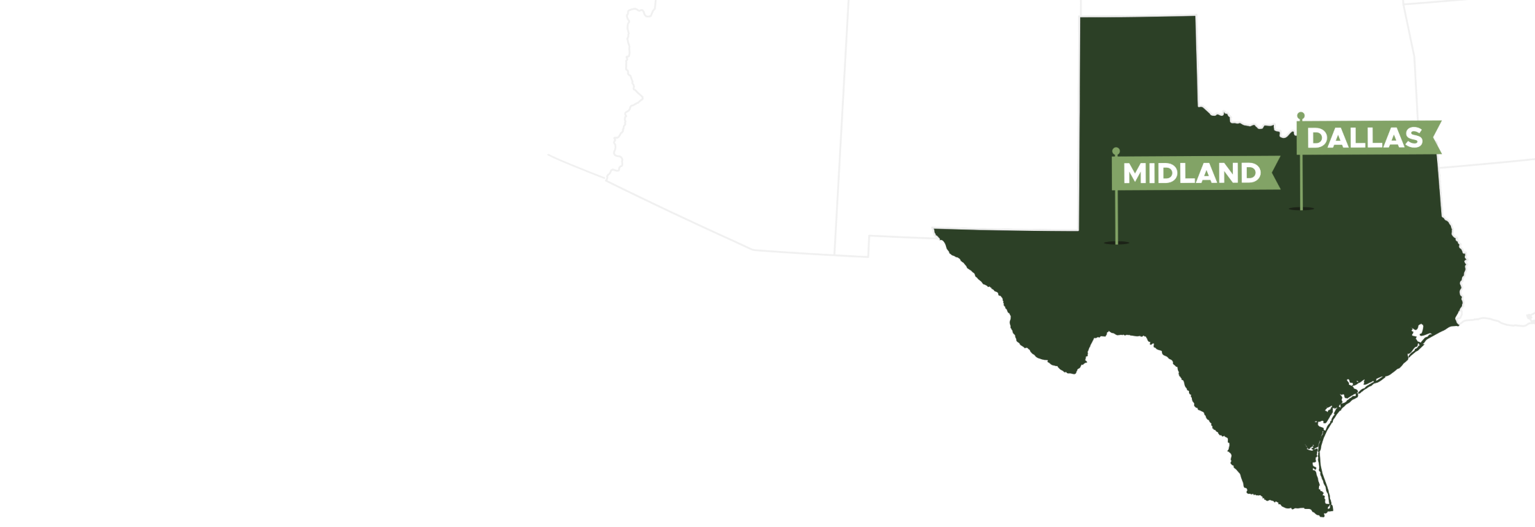 midland and dallas texas